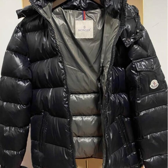 Moncler Men's Black and Navy Jacket - Picture 1 of 5